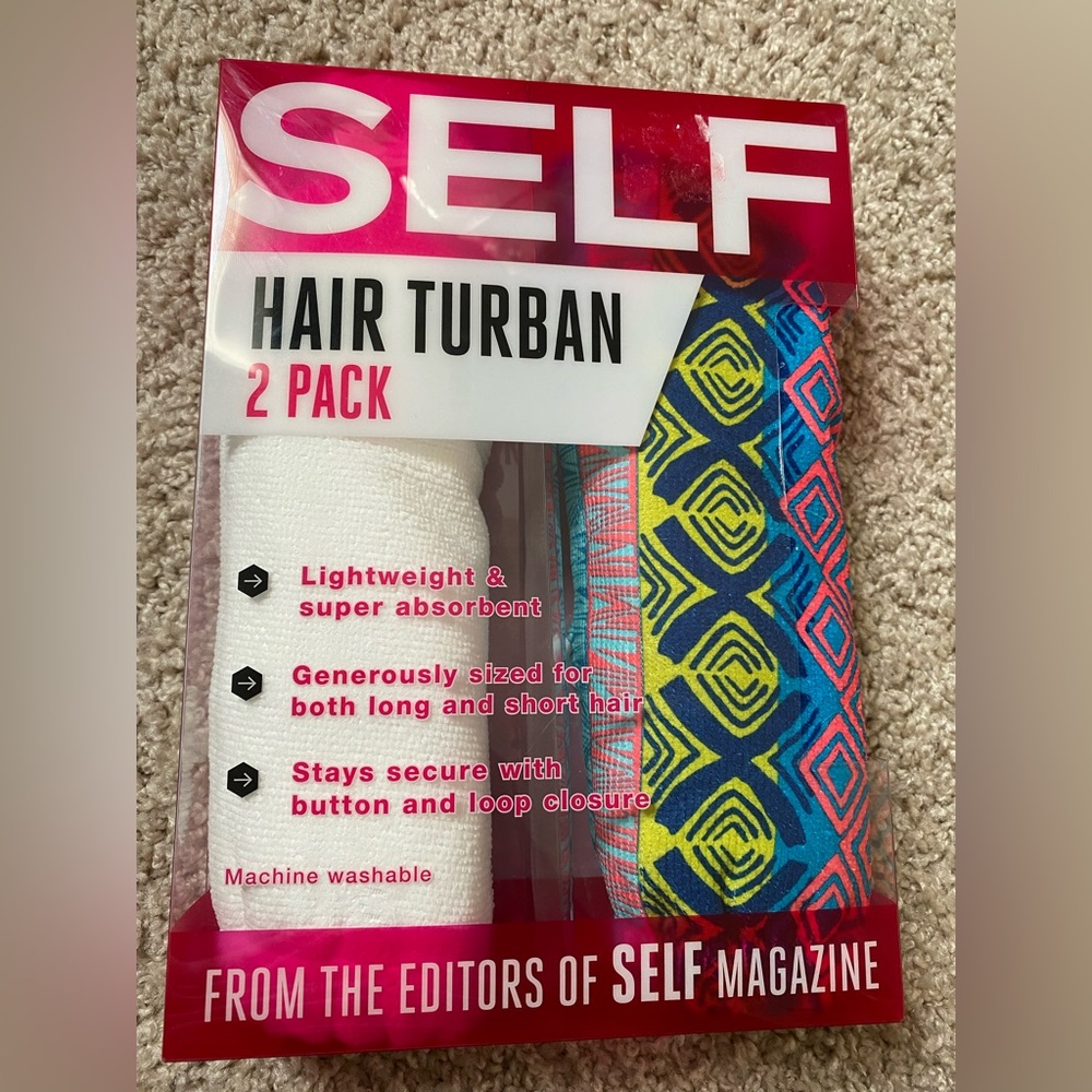 Self Hair Turban 2 pack